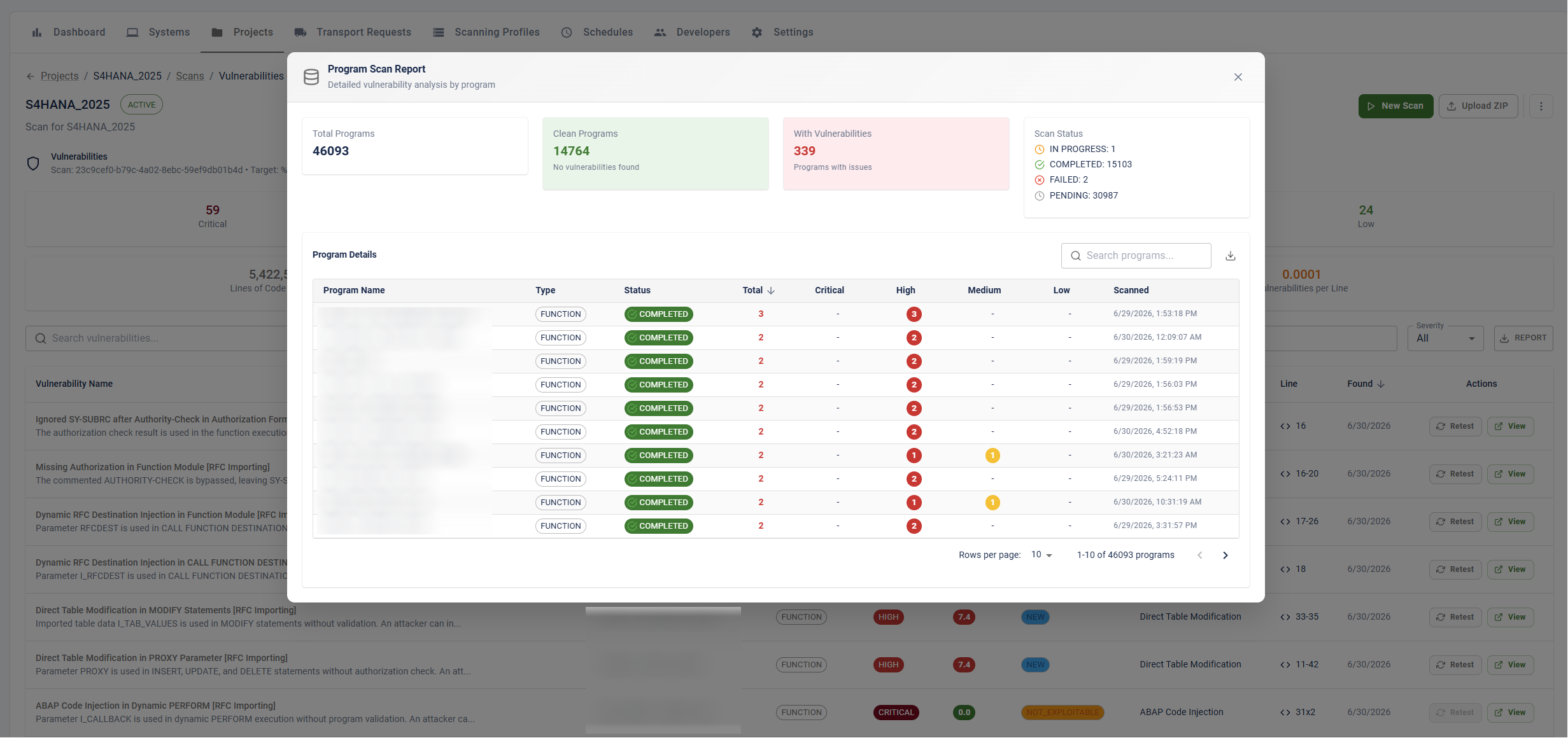 Export a report