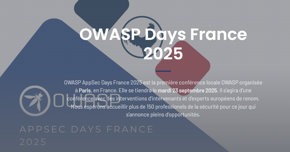 OWASP AppSec Days France 2025