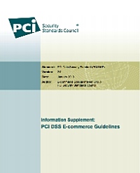 Cover of  PCI DSS E-commerce Guidelines v2, January 2013