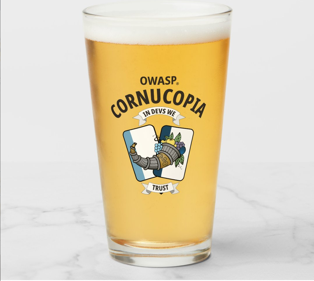 Cornucopia beer mug