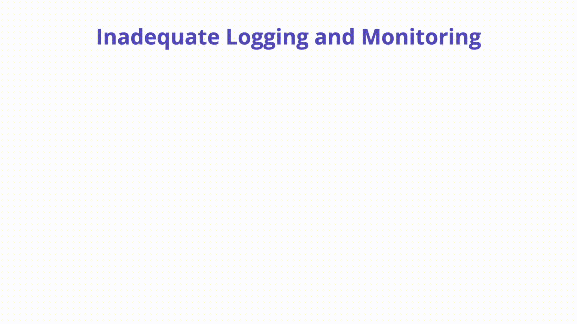 Inadequate Logging - Illustration