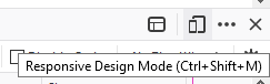 Responsive Design Mode in Mozilla Firefox